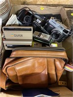 Vintage Cameras, Polaroid 600 Amigo, Cancn Coronet
