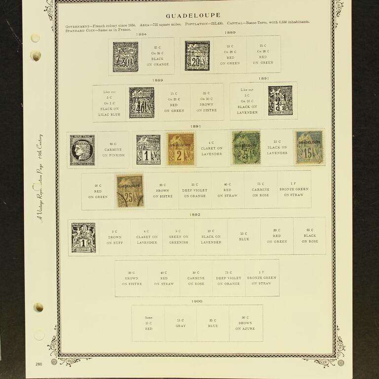 Guadeloupe Stamps 1891-1947 Mint Hinged/NH and use