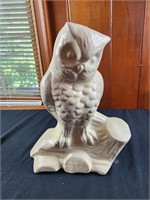 White Owl Large Glazed Ceramic Planter