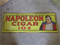 1974 napoleon cigar tin sign