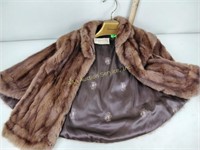 New York fur shop squirrel fur cape (has tear in