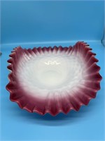 Fenton Cranberry & White Banana Bowl