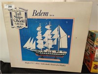 Vintage Belem ship model in box