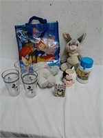 Group of collectible Disney items