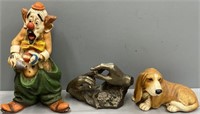 Figures Lot Collection; Clown; Dog & Hands