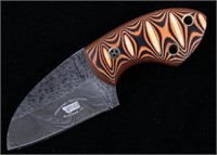 Montana Territory Knives Damascus & Micarta Knife
