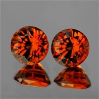 Mandarin Orange Spessartite Garnet Pair {Flawess-V