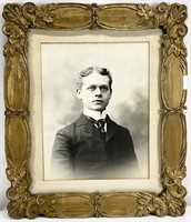 Antique Man's Portrait in Gilt Frame