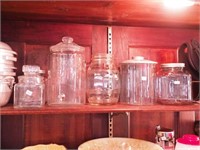 Glass beverage dispenser, pickle jar,