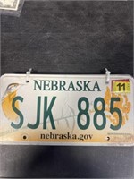 2017 NEBRASKA SJK 885 LICENSE PLATE