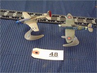 2 Corgi 1940's WWII planes