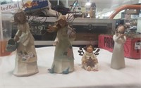 4 Angel Mini Figurines