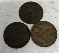 (3) Great Britain Coins, 1944, 1907, 1888
