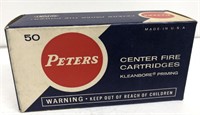 Advertising peters 38 special ammunition box only