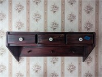 Stained Pine Shelf - 27.75" Long