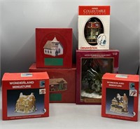 Assorted Christmas Village Accessories