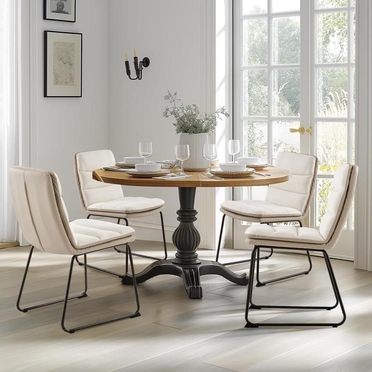 Modern Upholstered Dining Chairs Set of 4