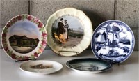 Variety of Vintage Collectible Plates