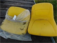 Pair of John Deere mower seats