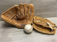 (2) Gloves & Spokane Washington Baseball