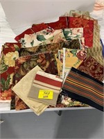 GROUP OF VINTAGE SOFT GOODS, SETS OF FABRIC