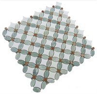 $448Retail- 8Sheets Polished Stone Tile,