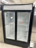 KoolMore Double Glass Door Display Refrigerator