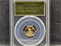 2016-W PCSG Grades PR70DCAM Gold Eagle Coin