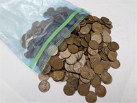 1950's Pennies approx. 3 lbs.