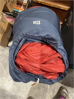 Red Sleeping Bag in Carry Bag