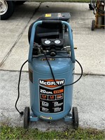 Large air compressor McGraw 20 gal 135 psi
