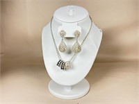 Stauer Jewelry, Necklace, Two Pairs Of Earrings