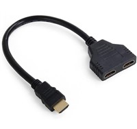 New, JSER HDMI Male to 2 HDMI Female 1 in 2 Out