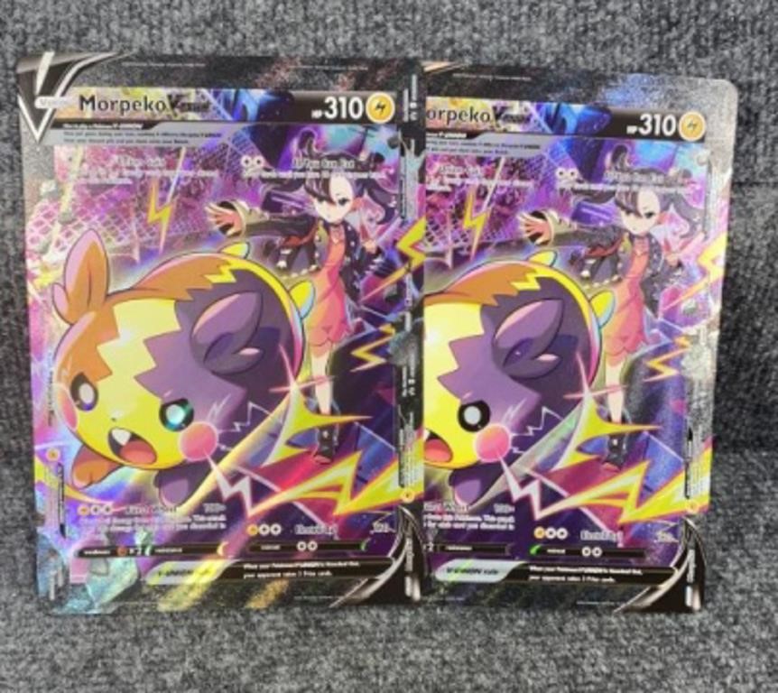 2 Jumbo Hologram Pokemon Cards