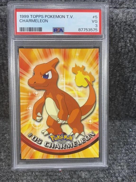 1999 PSA 5 Topps Charmeleon Pokemon TV Card