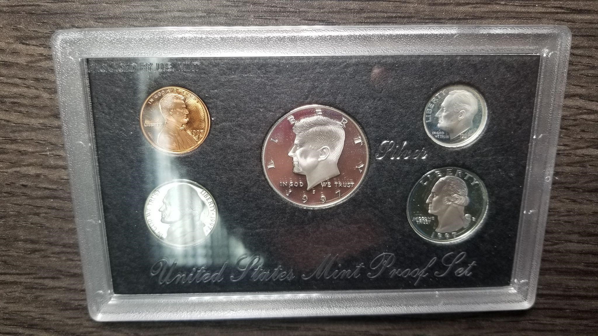 1997 5 Coin Silver Proof Set