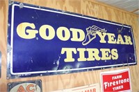 Good Year Tires Porcelain Sign 5 1/2'