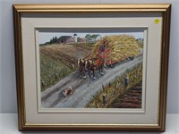 BRINGING IN THE HARVEST PAINTING