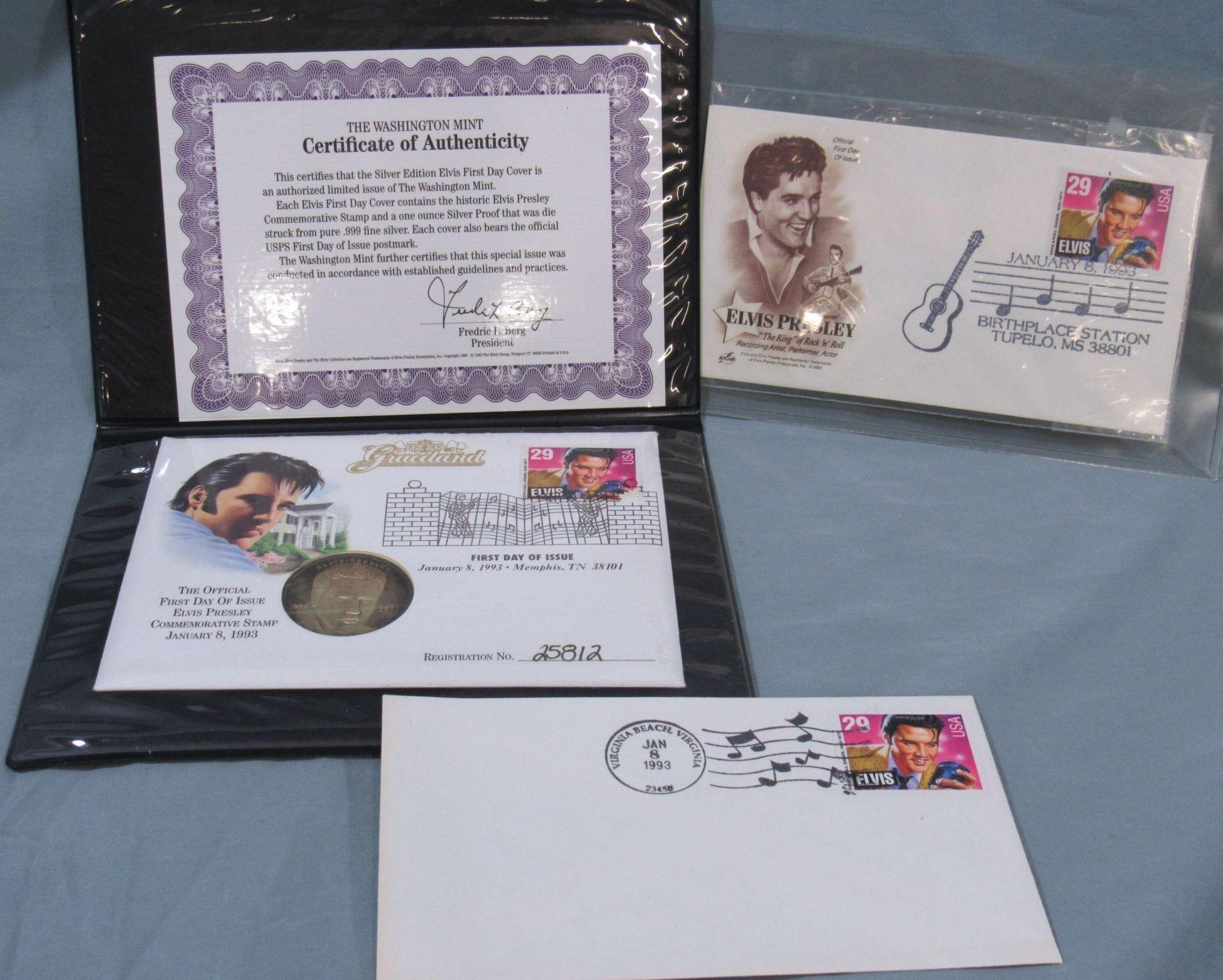 ELVIS PRESLEY FORST DAY COVER AND PROOF