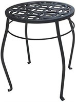 15-in Black Indoor/Outdoor Steel Plant Stand