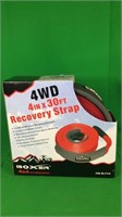 New - Heavy Duty Boxer 4” X  30’ Recovery Strap
