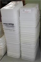 40 plastic scrapple dishes T10X596