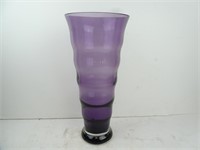 16" Large Plumb Purple Glass Vase