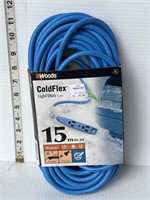 15m cold flex blue extension cord