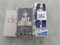 Juicy Couture and CK one perfume and Loreal hair