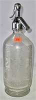 Seltzer bottle, Caley-LTD Norwich, 4" dia., 10.5"