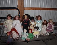 Large Lot of Dolls