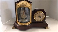 Vintage United lighted ballerina clock
