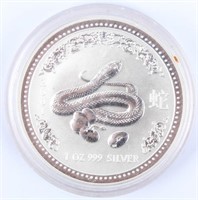 Coin 2001 Year of the Snake Australia $1 Silver