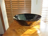 Glazed Pottery Bowl 15"x5 1/2"